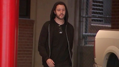 In this image made from a Sunday, Sept. 23, 2018, video by KTRK-TV, Cody Wilson walks out of the Harris County Jail in Houston.