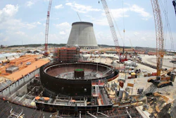 This June 13, 2014, file photo, shows construction on a new nuclear reactor at Plant Vogtle power plant in Waynesboro, Ga. A group of Georgia lawmakers wants a “cost cap” in the construction of a nuclear power plant near Augusta to protect blown budgets from being passed on to consumers. Two reactors being built at Plant Vogtle are billions of dollars over budget.
