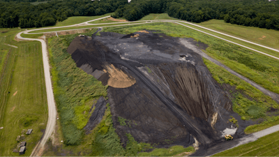Is more than waste stored in this pile of coal ash?