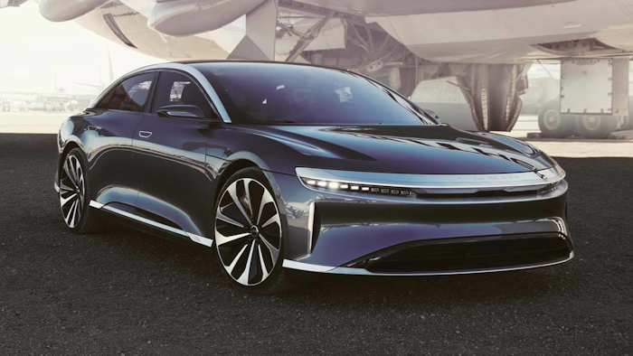 The Lucid Air electric car.