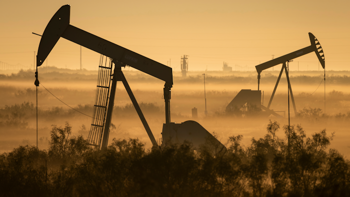 Fog blankets a low-lying area where pumpjacks operate in West Texas, northeast of Kermit, on Sept. 12, 2018. In December 2017, companies in the Permian Basin _ an ancient, oil-rich seabed that spans West Texas and southeastern New Mexico _ produced twice as much oil as they had four years earlier, during the last boom. Forecasters expect production to double again by 2023.
