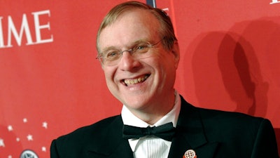 In this May 8, 2008 file photo, Vulcan Inc. Founder and Chairman Paul Allen attends Time's 100 Most Influential People in the World Gala in New York. Allen, billionaire owner of the Trail Blazers and the Seattle Seahawks and Microsoft co-founder, died Monday, Oct. 15, 2018 at age 65. Earlier this month Allen said the cancer he was treated for in 2009, non-Hodgkin’s lymphoma, had returned.