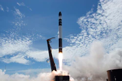 In this Jan 21, 2018, file photo provided by Rocket Lab, electron rocket carrying only a small payload of about 150 kilograms (331 pounds), lifts off from the Mahia Peninsula on New Zealand's North Island's east coast. A California-based startup says it will rocket small satellites into orbit from Virginia.