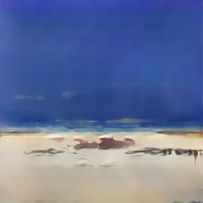 ‘The Beach at Pourville’ by AICAN.