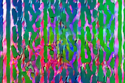 ‘Psychedelic,’ an image created by the algorithm AICAN.