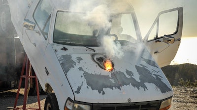 In a recent demonstration, Lockheed Martin's ATHENA laser disabled a truck.