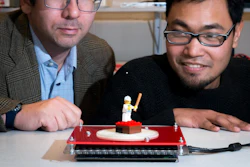 Dr. Gianluca Memoli and Mohd Adili Norasikin of the University of Sussex with SoundBender.
