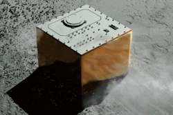 This computer graphic image provided by the Japan Aerospace Exploration Agency (JAXA) shows the Mobile Asteroid Surface Scout, or MASCOT, lander on the asteroid Ryugu. The Japanese unmanned spacecraft Hayabusa2 dropped the German-French observation device, MASCOT, on Wednesday, Oct. 3, 2018, to land on the asteroid as part of a research effort intended to find clues to the origin of the solar system.