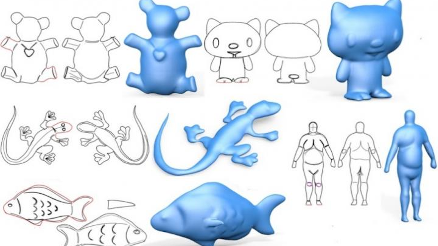Researchers Make it Easier to Transform 2D Sketches Into 3D Models ...