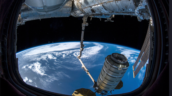 A commercial shipment arrives at the International Space Station. Astronaut Serena Aunon-Chancellor used the space station’s robot arm to grab Northrop Grumman’s capsule.