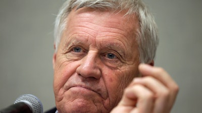 In this file photo, Rep. Collin Peterson, D-Minn., listens to a question in Hot Springs, Ark. Prospects for Congress passing a new five-year farm bill before the end of the year have improved in the wake of this week's midterm elections.