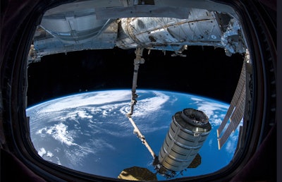 A commercial shipment arrives at the International Space Station. Astronaut Serena Aunon-Chancellor used the space station’s robot arm to grab Northrop Grumman’s capsule.
