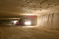 This undated photo provided by the U.S. Department of Energy shows a continuous miner performing mining activities in the Waste Isolation Pilot Plant near Carlsbad, N.M. Operations at the federal government’s nuclear waste repository in southern New Mexico resumed Friday, Nov. 16, 2018, as managers acknowledged there was radioactive waste in the area where a portion of the underground facility’s ceiling collapsed earlier this week.