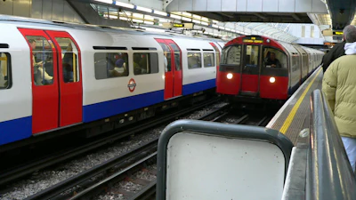 Piccadilly Line Trains At Hammersmith D+p Station