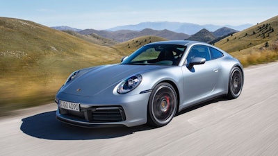The undated photo provided by Porsche on Nov. 28, 2018 shows the new Porsche 911 Carrera 4S. Porsche unveiled the eighth generation of his emblematic sports car in Los Angeles.