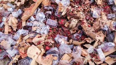 Rotten Strawberries In A Landfill