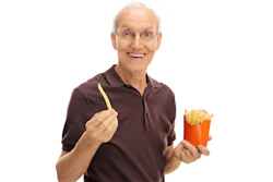Senior Holding Fries