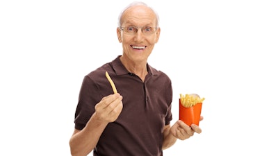 Senior Holding Fries