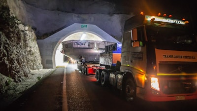 The Coating Chamber for the Large Synoptic Survey Telescope (LSST) arrived on the summit of Cerro Pachón, safely completing a 15-week journey from Deggendorf, Germany.