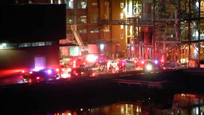 Authorities say the fire at Quincy's Twin River Technologies broke out Saturday night and firefighters responded around 8 p.m.