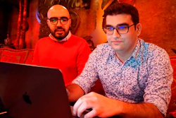 Certfa researchers Nariman Gharib, left, and Amin Sabeti look at a computer at a cafe in London on Friday, Dec. 7, 2018. The Associated Press drew on data gathered by the London-based cybersecurity group Certfa to track how a hacking group often nicknamed Charming Kitten spent the past month trying to break into the private emails of more than a dozen U.S. Treasury officials. Also on the hackers’ hit list: high-profile defenders, detractors and enforcers of the nuclear deal struck between Washington and Tehran, as well as Arab atomic scientists, Iranian civil society figures and D.C. think tank employees.