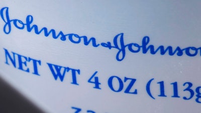 This Oct. 10, 2008, file photo illustration shows Johnson & Johnson products, in Philadelphia. Johnson & Johnson is forcefully denying a media report that it knew for decades of the existence of trace amounts of asbestos in its baby powder. The report Friday, Dec. 14, 2018, by the Reuters news service sent company shares into a tailspin, suffering their worst sell-off in 16 years.