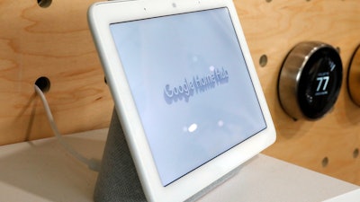 In this Oct. 9, 2018, file photo a Google Home Hub is displayed in New York. Technology companies are pushing the “smart home,” selling appliances and gadgets that offer internet-connected conveniences you didn’t know you needed.