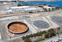 The Sept. 4, 2015 file photo shows the Carlsbad, Calif. desalination plant which borders Interstate 5 on one side and the Pacific Ocean on the other in Carlsbad, Calif. UN Warns of Rising Levels of Toxic Brine as Desalination Plants Meet Growing Water Needs.