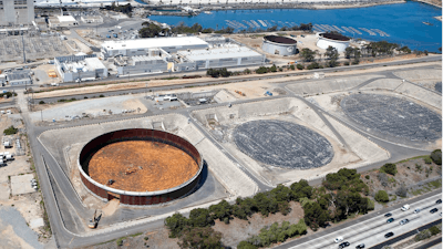 The Sept. 4, 2015 file photo shows the Carlsbad, Calif. desalination plant which borders Interstate 5 on one side and the Pacific Ocean on the other in Carlsbad, Calif. UN Warns of Rising Levels of Toxic Brine as Desalination Plants Meet Growing Water Needs.