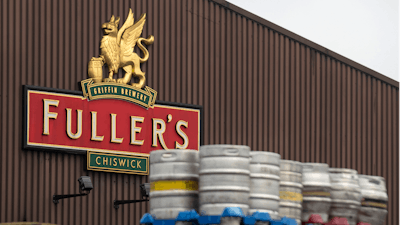 A general view of the Fullers brewery in Chiswick, west London.