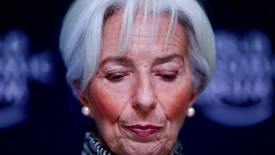International Monetary Fund Managing Director Christine Lagarde briefs the media during a news conference at the annual meeting of the World Economic Forum, WEF, in Davos, Monday, Jan. 21, 2019.