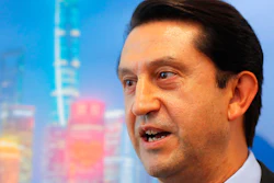 In this Sept. 12, 2018, file photo, Jose Munoz, then head of Nissan's China operations, speaks during an interview in Shanghai. Nissan Chief Performance Officer Munoz, who took a leave of absence a week ago, is leaving, the first high-profile departure at the Japanese automaker publicly acknowledged as related to the arrest of former Chairman Carlos Ghosn, Munoz said in a statement on Saturday, Jan. 12, 2019.