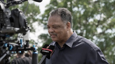 The Rev. Jesse Jackson was in Toledo on Tuesday to talk with the workers who say they're facing ongoing racial harassment.