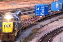 In this Sept. 29, 1994 file photo, a CSX Train with spent nuclear fuel passes through Florence, S.C., on its way to Savannah River Site Weapons Complex near Aiken S.C. Nevada is suing the federal government in a bid to stop plans to ship plutonium from South Carolina to a former U.S. nuclear proving ground north of Las Vegas.