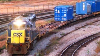 In this Sept. 29, 1994 file photo, a CSX Train with spent nuclear fuel passes through Florence, S.C., on its way to Savannah River Site Weapons Complex near Aiken S.C. Nevada is suing the federal government in a bid to stop plans to ship plutonium from South Carolina to a former U.S. nuclear proving ground north of Las Vegas.