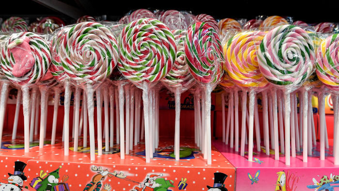 Approximately five percent of German-made sweets is exported to the United Kingdom.