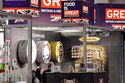 British candy producers show their products at the international candy fair ISM in Cologne, Germany, Wednesday, Jan. 30, 2019. Approx. 5 % of German production of sweets, with a value of around 800 million Euro, is exported to the important United Kingdom market.
