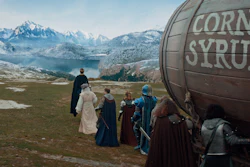 This undated image provided by Anheuser-Busch shows a scene from the company's Bud Light 2019 Super Bowl NFL football spot.