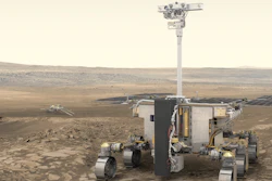 ESA’s ExoMars rover (foreground) and Russia’s stationary surface science platform (background) are scheduled for launch in July 2020, arriving at Mars in March 2021. The Trace Gas Orbiter, which has been at Mars since October 2016, will act as a relay station for the mission, as well as conducting its own science mission.