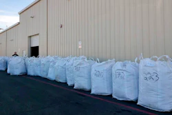 In this undated photo provided by Idaho State Police, authorities believe the leafy, green substance they found in a truck at the U.S. Customs and Border Protection, Boise Port of Entry in Boise, Idaho, is marijuana. A company has filed a lawsuit against Idaho State Police and Ada County after authorities seized nearly 7,000 pounds of cannabis from a truck on Jan. 24, 2019, headed to Colorado, the Idaho Statesman reported. The Idaho State Police has sent a sample of the product to a lab for testing.