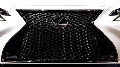In this Feb. 7, 2019, file photo the Lexus LS500 is displayed during the media preview of the Chicago Auto Show in Chicago. J.D. Power’s annual survey found that Lexus was the most dependable brand for the eighth-straight year.