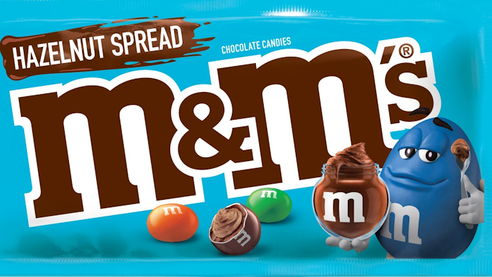 M&Ms will soon be available with a hazelnut spread center.