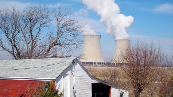 In this March 16, 2011, file photo, steam escapes from Exelon Corp.'s nuclear plant in Byron, Ill. The nuclear power industry is pushing the Nuclear Regulatory Commission to cut back on inspections at nuclear power plants and throttle back what it tells the public about plant problems.