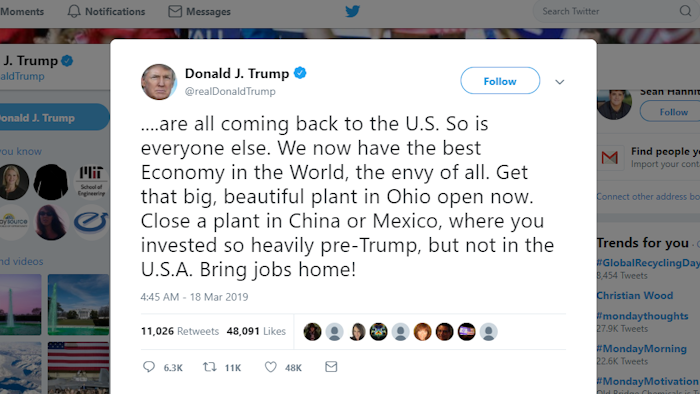 Trump Tweet