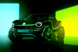 This undated picture provided by the Volkswagen car manufacturer shows a Volkswagen Buggy electric car. The new Volkswagen Buggy will be presented at the 'Geneva International Motor Show' which takes place in Geneva, Switzerland, from March 7 until March 17, 2019. Automakers are rolling out new electric and hybrid models at the show as they get ready to meet tougher emissions requirements in Europe - while not forgetting the profitable and popular SUVs and SUV-like crossovers.