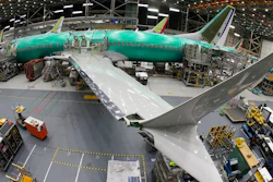 In this photo taken with a fish-eye lens, a Boeing 737 MAX 8 airplane sits on the assembly line during a brief media tour in Boeing's 737 assembly facility, Wednesday, March 27, 2019, in Renton, Wash. The Federal Aviation Administration plans to revamp oversight of airplane development after the two deadly crashes of Boeing's new 737 Max 8 airplane, according to testimony prepared for a Capitol Hill hearing on Wednesday.