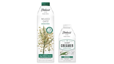 Elmhurst Original Unsweetened Hemp Creamer is crafted with just four ingredients and no added sugar, gums or oils.