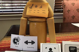 Example of one of the robots the caregivers designed.