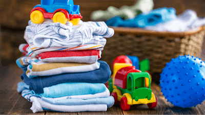 Most baby clothes, toys, bedding and furniture are treated with flame-retardant chemicals.