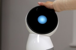 In this Nov. 21, 2017, file photo Massachusetts Institute of Technology professor and robotics researcher Cynthia Breazeal reaches to touch social robot Jibo at the company's headquarters in Boston. When robots move like humans and talk like humans, even if only a little bit, it’s natural that we will treat them more like humans.